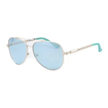 GUESS Metal Aviator Sunglasses Women's Gold