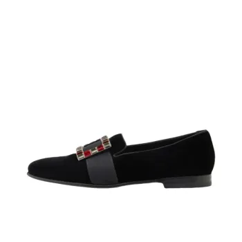 MANOLO BLAHNIK Eaton Loafers Men's Black