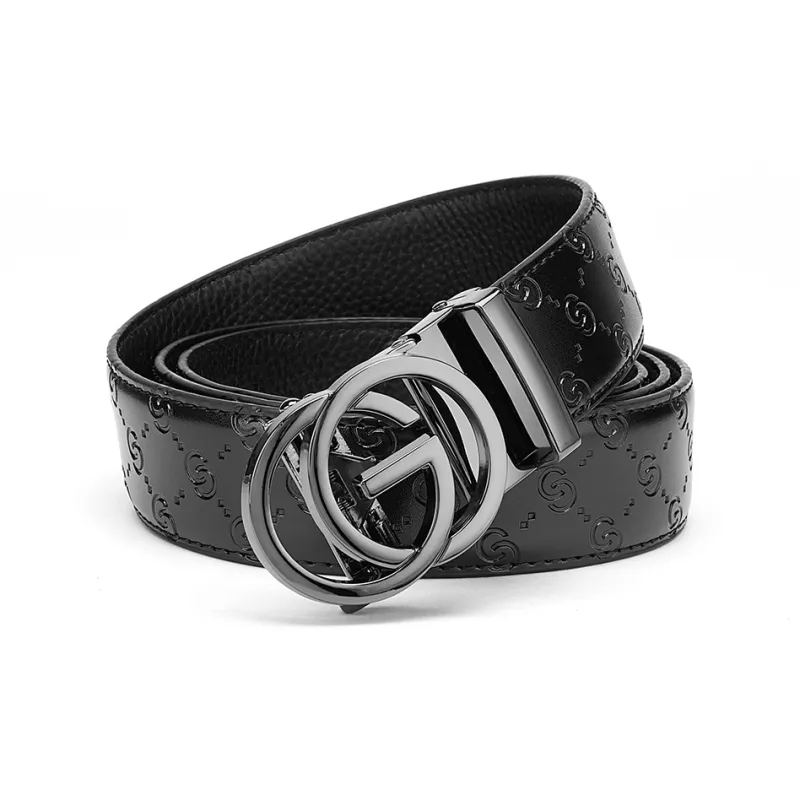 FAIRWHALE Cow Split Leather Leather Belts Men's Multicolor Width 3.5CM-2