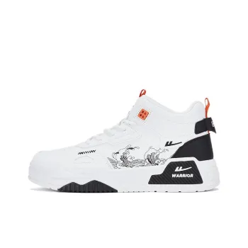 WARRIOR Skateboard Shoes Men High Top White