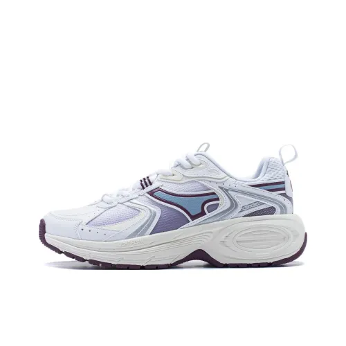 LINING 92 CICI Running Shoes Women's Low-Top Standard White/Smokey Dark Purple