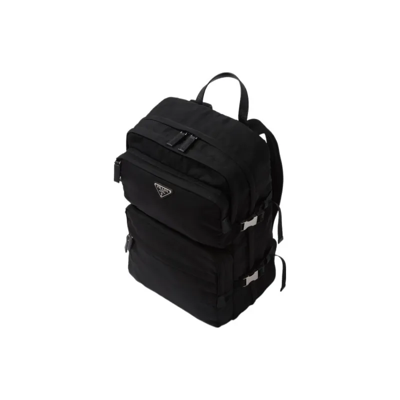 PRADA Re Nylon Fabric Backpack Regular Unisex Black-1