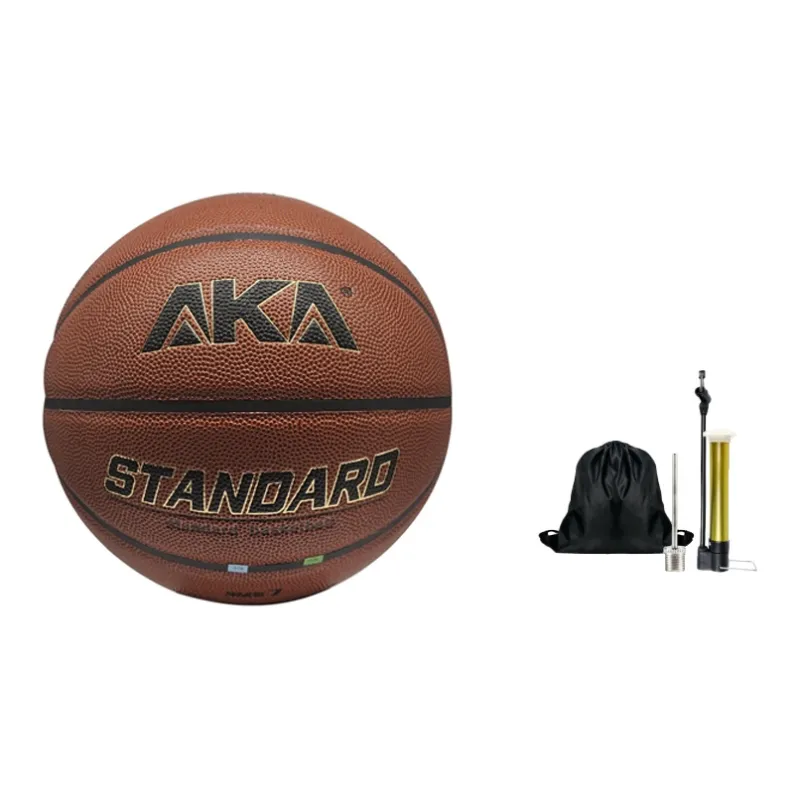 AKA PU Basketball Dark Brown Size 7 Ball Training Unisex-5