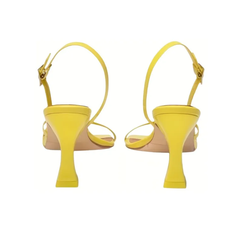 MIISTA Strap Sandals Women's Yellow-3