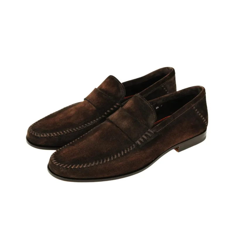 Santoni Benito Loafers Men's Dark Brown-2