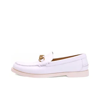 GUCCI Horsebit Men's Casual Shoes Men's White