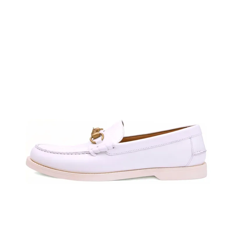 GUCCI Horsebit Men's Casual Shoes Men's White-0