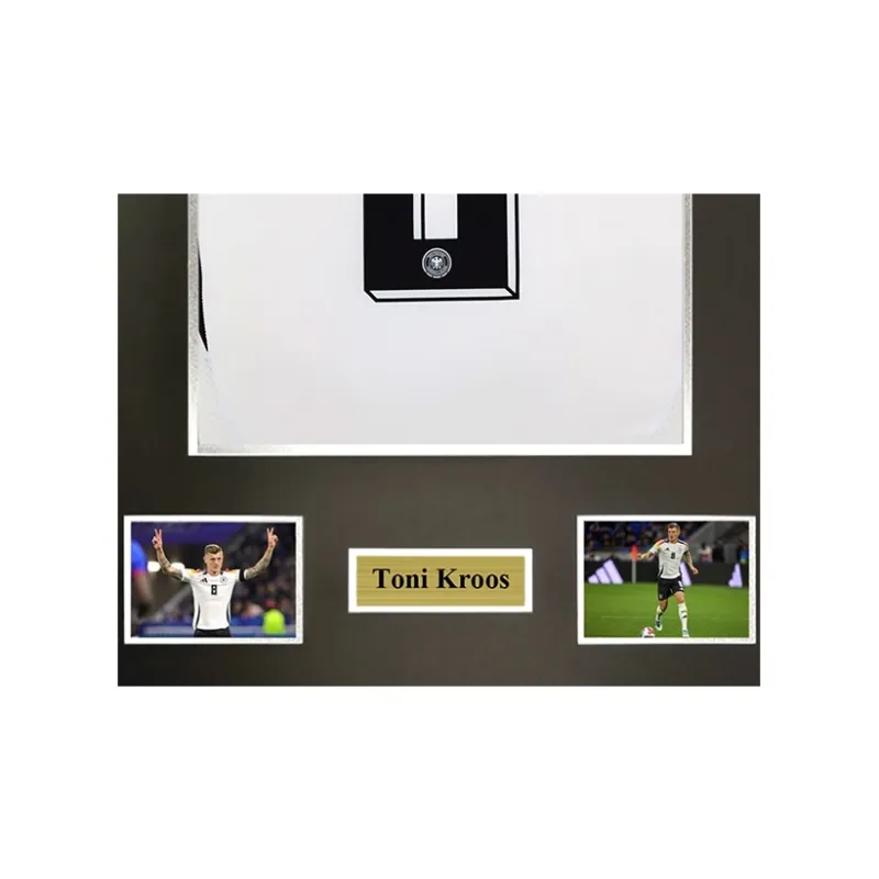Three For Cross 2024 German National Team Signed Soccer Apparel Jersey Framed With SA Certificate-4