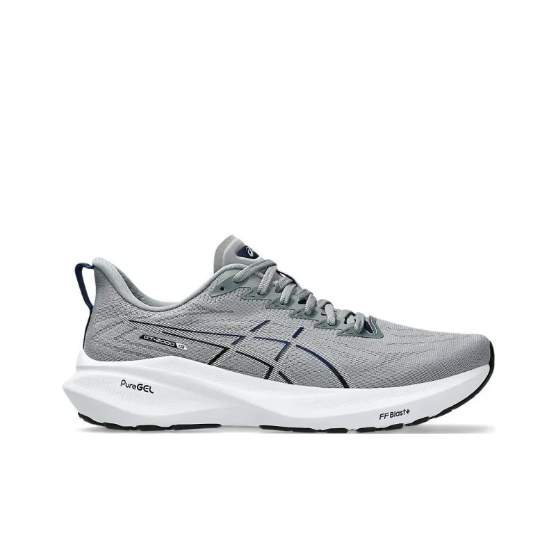 Asics Wear Resistant Low Top Running Shoes Men's Gray-1