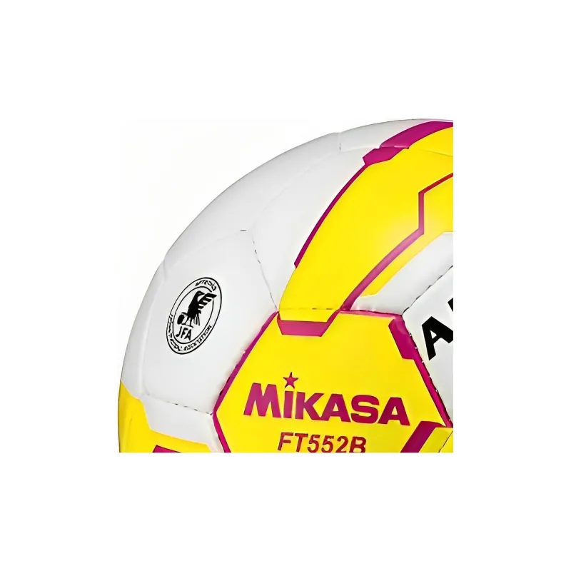 MIKASA Size 5 Soccer Synthetic Leather Hand Stitched Soccer Ball Unisex White Yellow-4