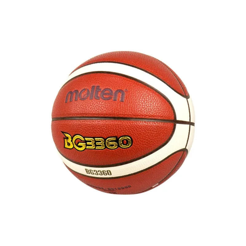Molten PU Basketball Brown Red Yellow Ball Size 4 Training Match Kids'-4