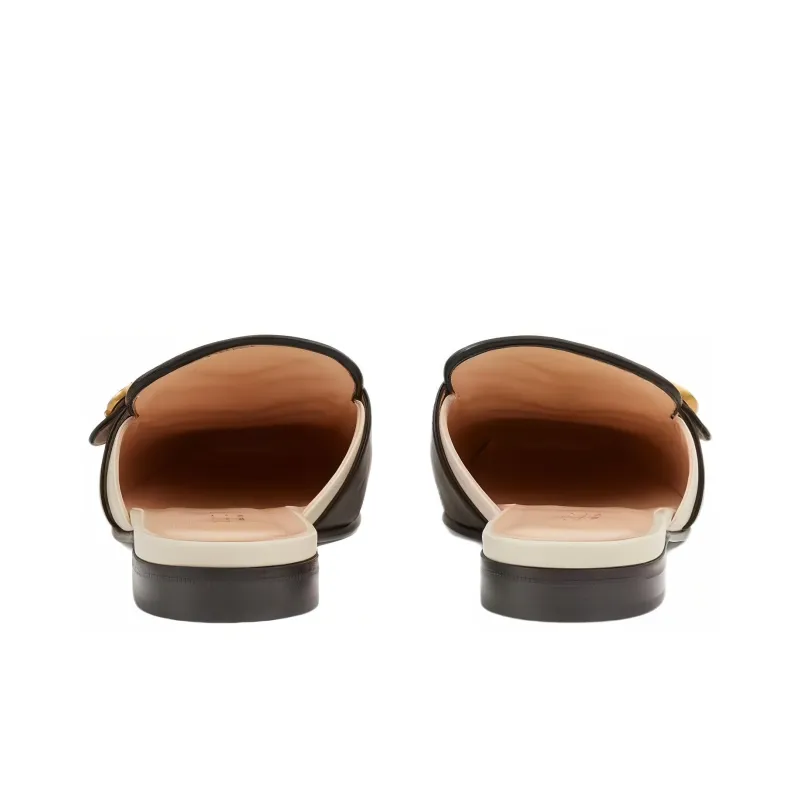 GUCCI Slip Resistant Closed Toe Slippers Women's White-3