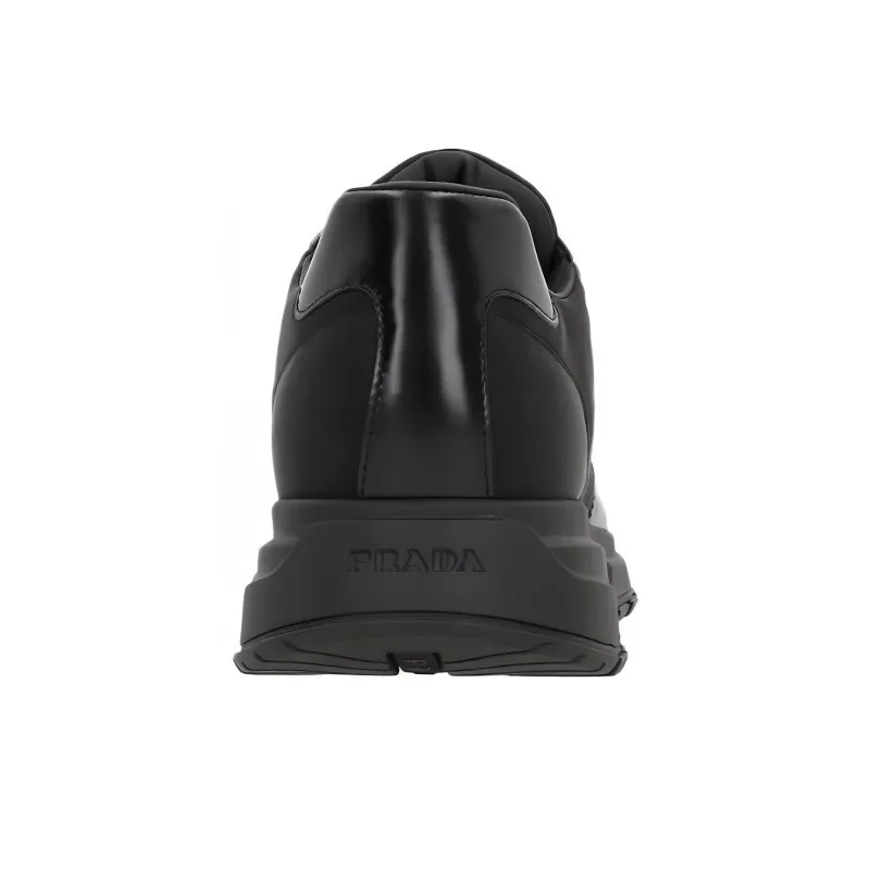 PRADA Prax 01 Sneakers Re Nylon Brushed Leather Black Black-5
