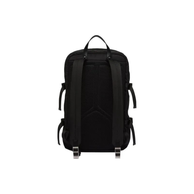 PRADA Re Nylon Fabric Backpack Regular Unisex Black-2
