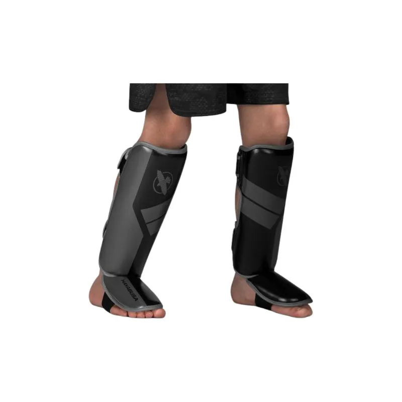 HAYABUSA Boxing Protective Gear, Leg Guard PU Engineering Leather Kids'-1