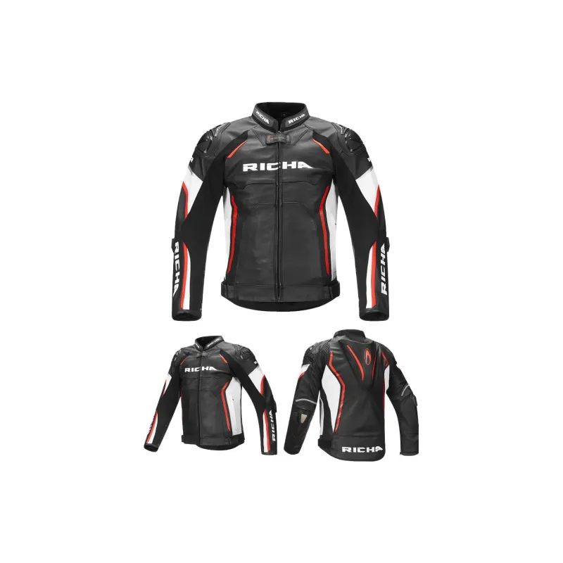 RICHA Biker Jacket Leather PU Men's-1