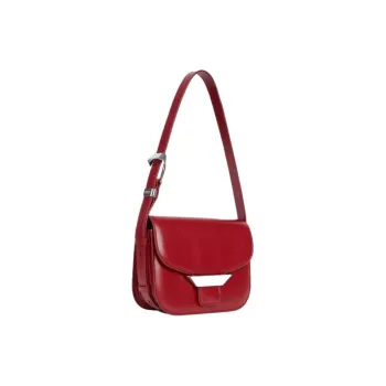 KENZO Cow Leather Crossbody Bag, Shoulder Bag Women's Cherry Red