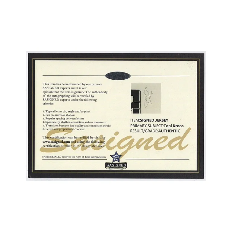 Three For Cross 2024 German National Team Signed Soccer Apparel Jersey Framed With SA Certificate-3