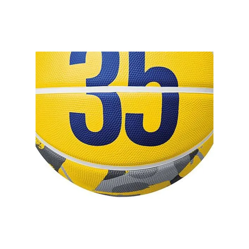 Nike Rubber Basketball Yellow Gray Size 7 Training-4