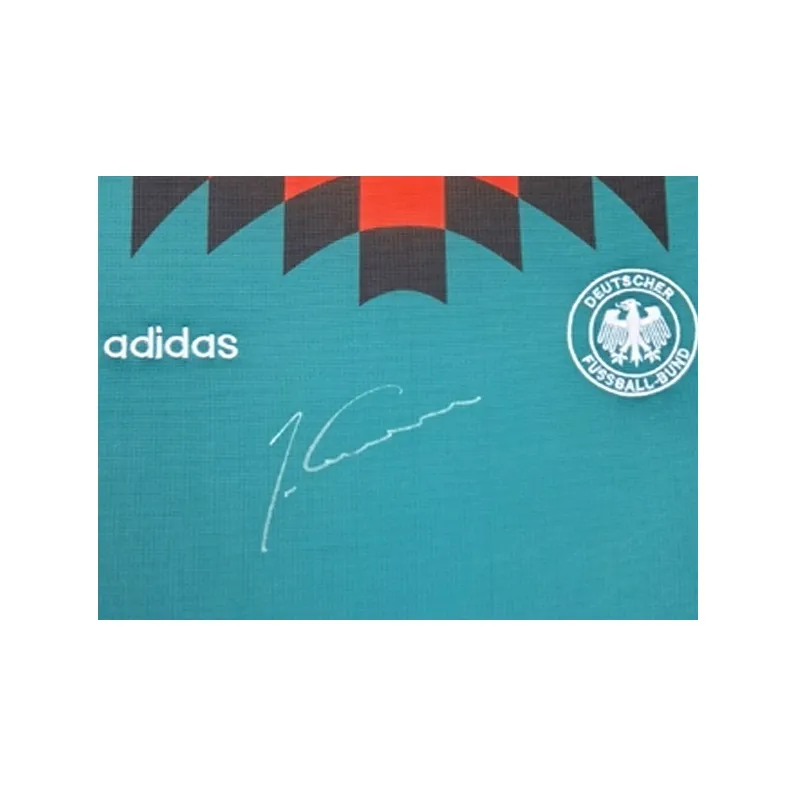 Three For Klinsmann 1994 Away Germany National Team Signed Jersey Framed Includes SA Certificate-4