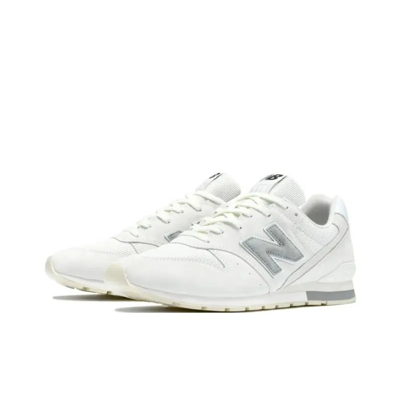 New Balance Anti Slip Wear Resistant Low Top Casual Running Shoes Men's White Gray-2