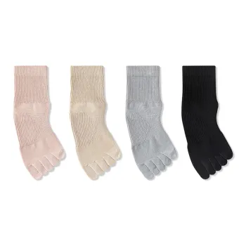 JIAZINI Mid Calf Socks Women's 4 Pack