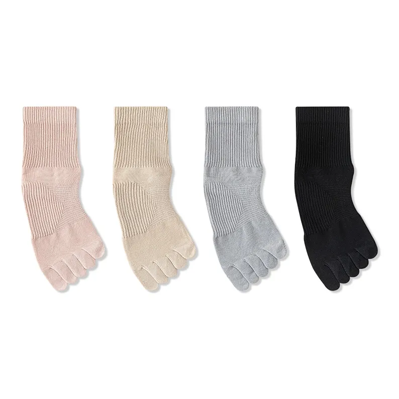 JIAZINI Mid Calf Socks Women's 4 Pack-1