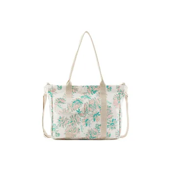 Vans Cotton Tote Bag Shopping Bag Shoulder Bag Crossbody Bag Handbag Women's Ecru