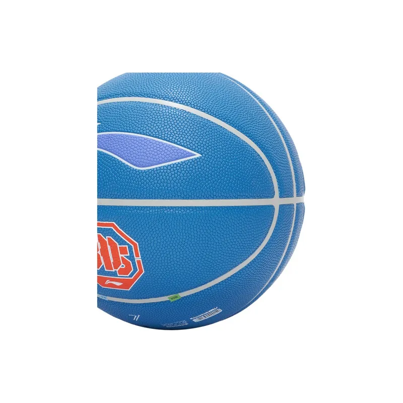 LiNing Size 7 Ball Indoor, Outdoor, All Basketball Moisture Absorbing Leather Blue-3