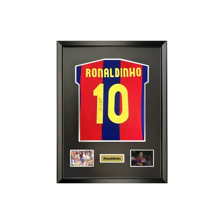 Three For 07-08 Ronaldo Ronaldinho Signed Soccer Apparel Jersey With SA Certificate Collection-1