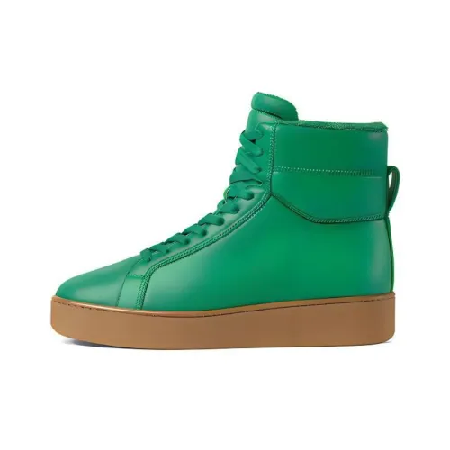Bottega Veneta Quilt Stylish Skateboarding Shoes Men's Green Brown