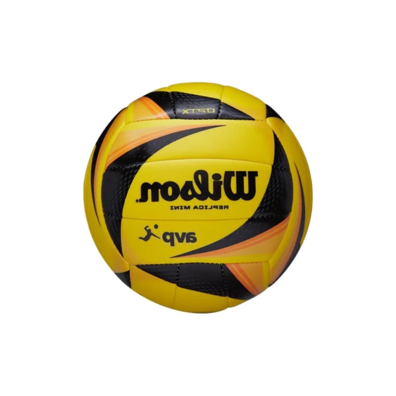 Wilson Textured Composite Material Size 3 Volleyball Unisex Yellow / Black / Orange-4
