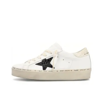 Golden Goose Hi Star White Black Star Women's