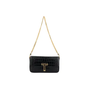 TOM FORD Shiny Stamped Embossed Wallis Mini Bag