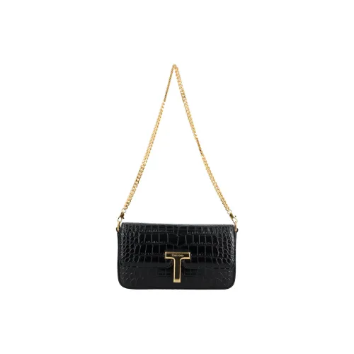 TOM FORD Shiny Stamped Embossed Wallis Mini Bag