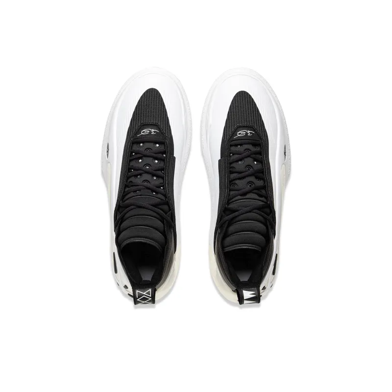 LiNing Wow11 Cushioning Anti-Slip And Wear-Resistant Lightweight Rebound Mid-Top Basketball Shoes Men's Standard White-3