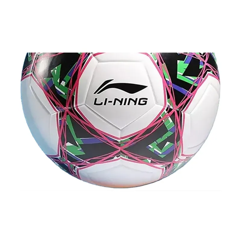 LiNing Size 4 Soccer TPU Machine Stitched Soccer Ball Unisex Black White Purple Green-2