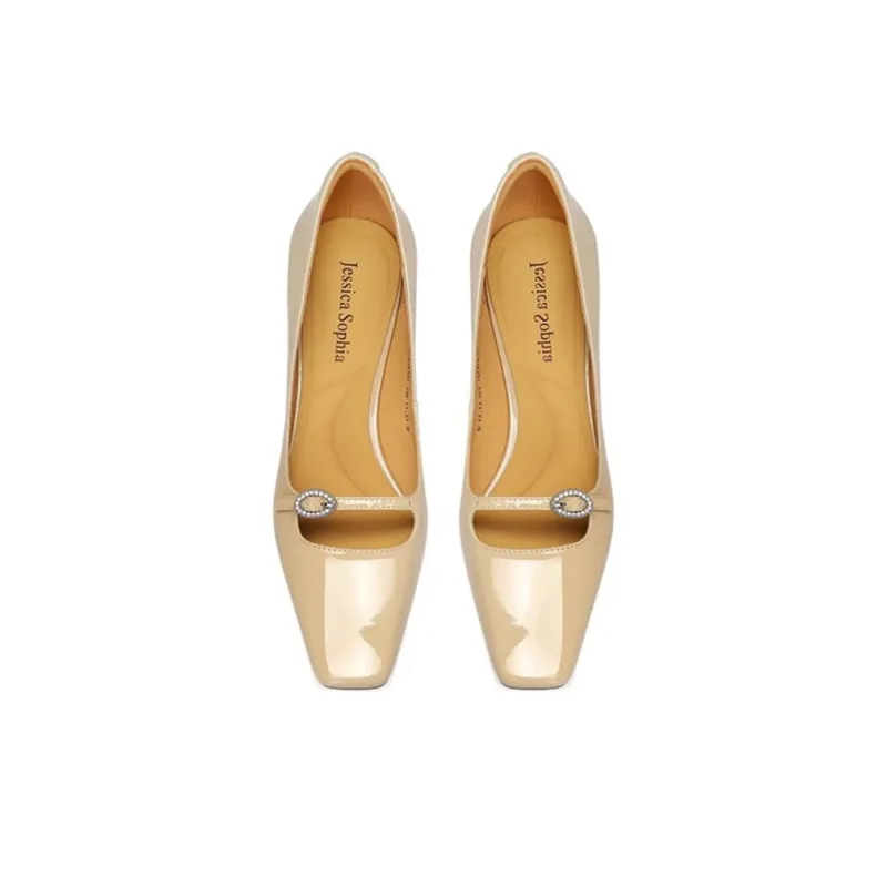 JESSICA SOPHIA Casual Single Shoes 3cm Women's Black-6