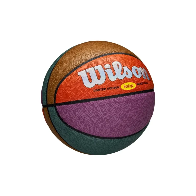 Wilson Size 7 Indoor Outdoor Universal Basketball Synthetic Leather Brown Orange Purple-1