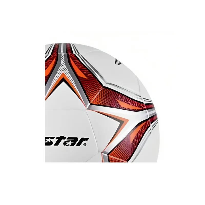 Star Size 4 Soccer PU Seamless Thermal-bonding Kids' White Red-2