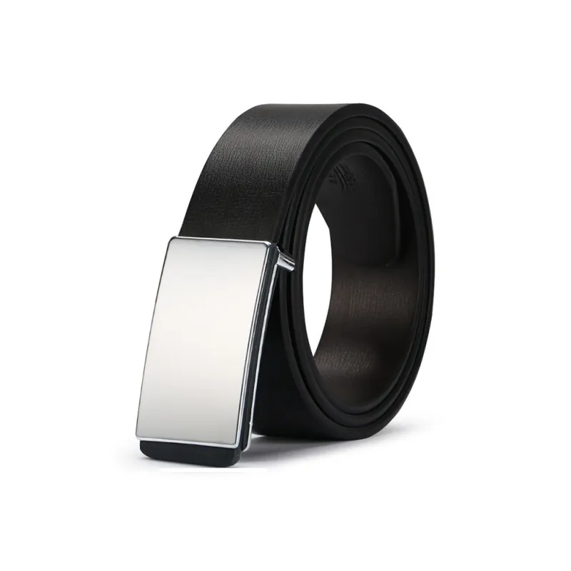 Yalu Preferred Cow Leather Belts Men's Width 3.3cm-3