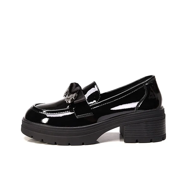 Bull Charm Loafers Women's Black-0