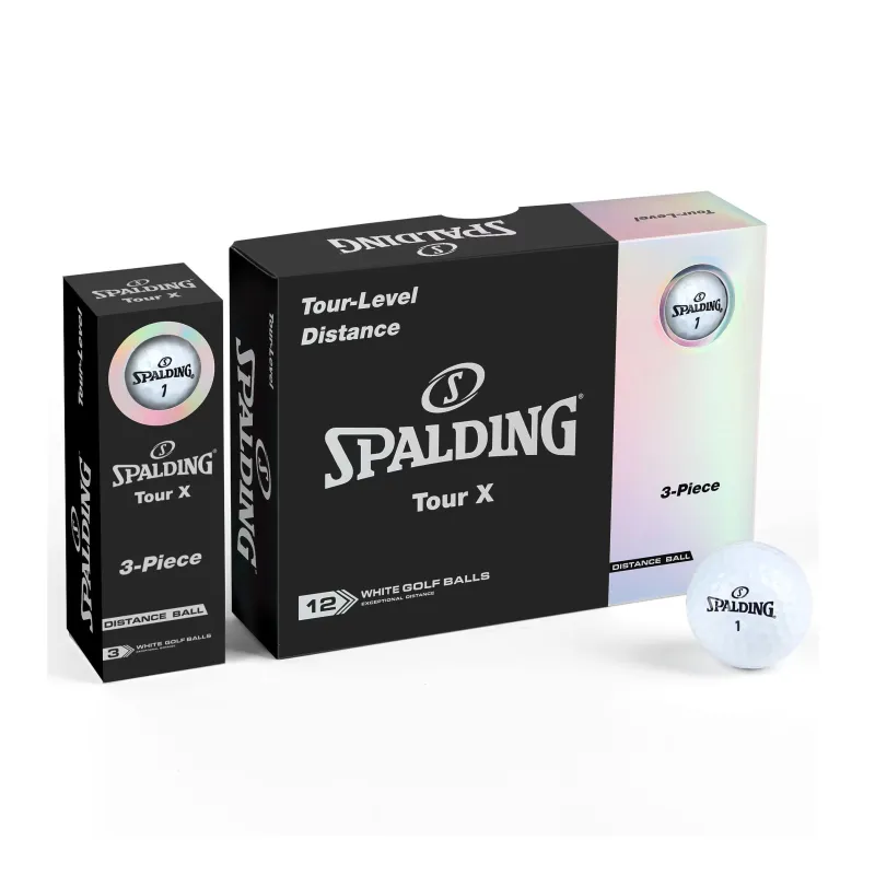 SPALDING Competition Balls Golf Ball Synthetic Rubber Unisex White-2