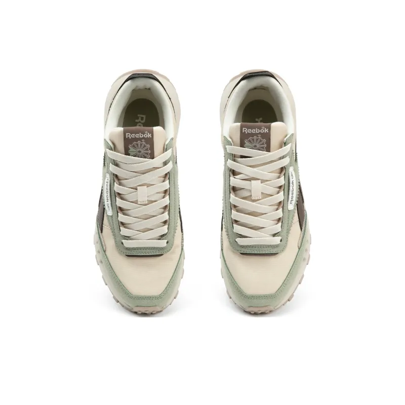 Reebok CL LEGACY W+ Anti Slip And Wear Resistant Height Increasing Low Top Running Shoes Unisex Beige Green-2