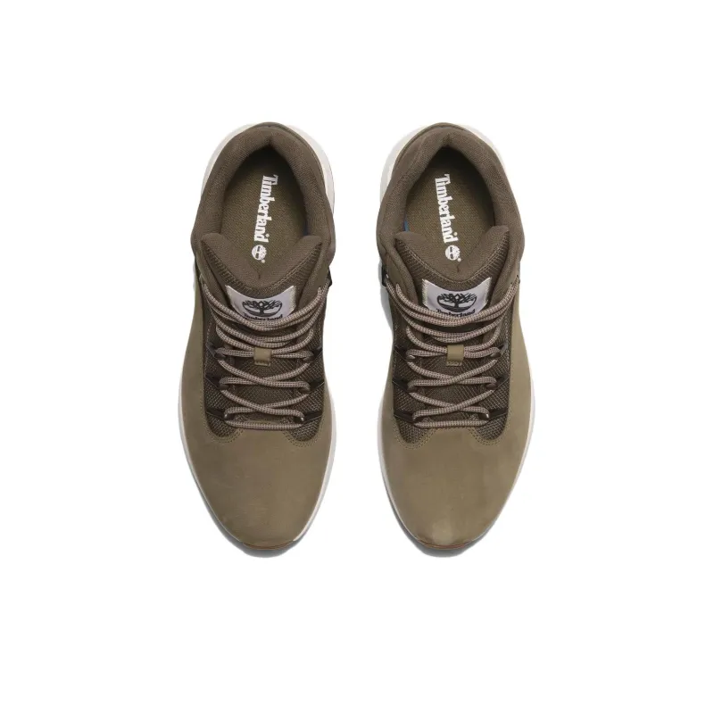 Timberland Anti Slip Wear Resistant Mid Top Casual Shoes Men's Olive Green-2