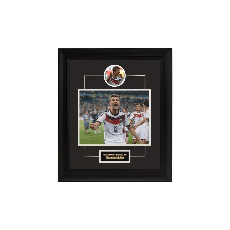 Yi Shot Thomas Müller, Autographed, Signature Photo Included SA Certificate Framed For Preservation-6