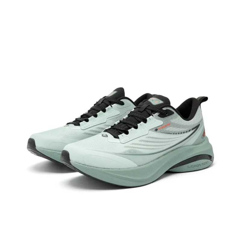 QIAODAN Rain Swallow 4.0 Running Shoes Men Low Top Shadow Cyan/Black-2