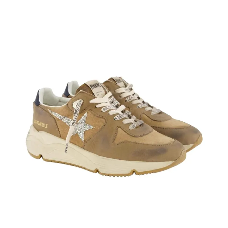 Golden Goose Running Sole Glittered Sneakers-2