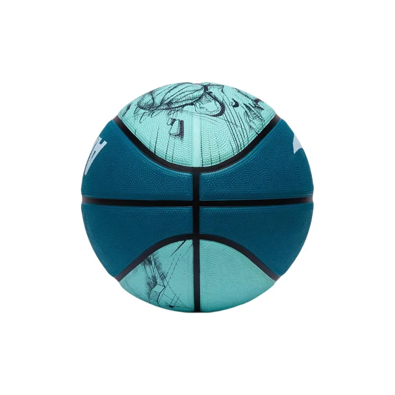 Anta Rubber Basketball Blue Green Size 7 Ball Training-3
