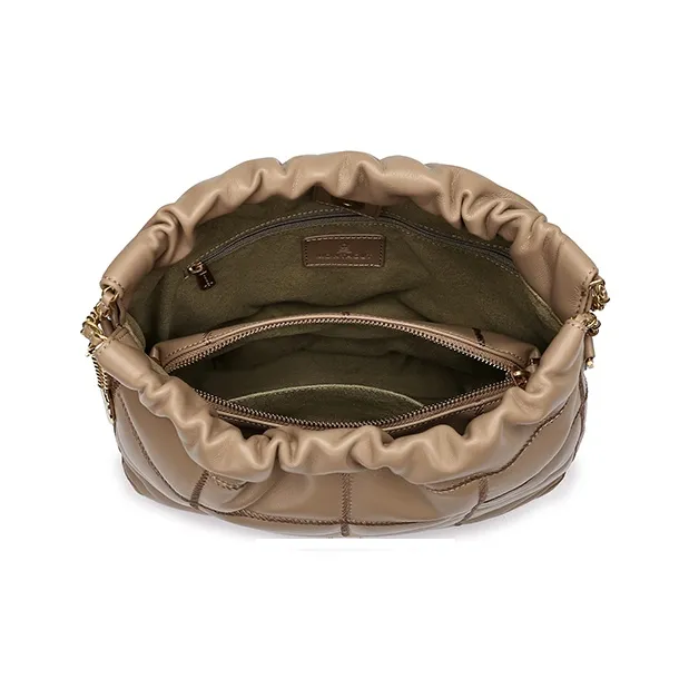 Montagut Sheepskin Shoulder Bag, Chain Bag, Underarm Hobo Bag Regular Women's Stone Gray/Acorn/Ice Coffee/Lilac-12